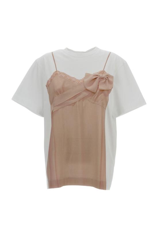 26SS 시몬로샤 반팔 티셔츠 5195P70AP70B0569WHITENUDE White