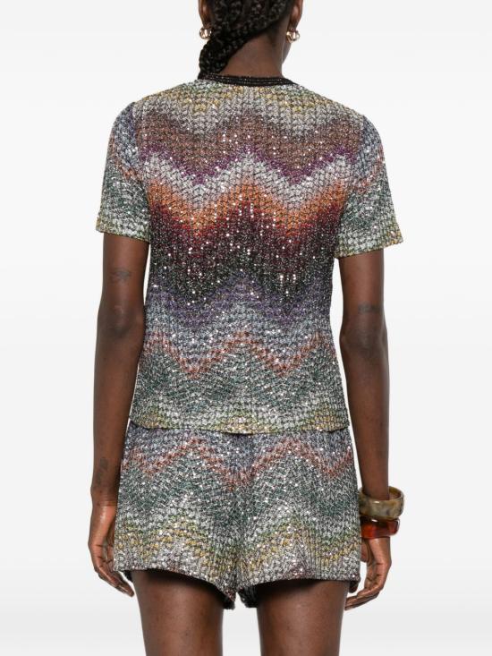 26SS 미소니 반팔 티셔츠 DS26SL00 BC005YS72P0 MultiColour - MISSONI