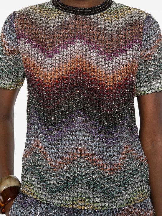 26SS 미소니 반팔 티셔츠 DS26SL00 BC005YS72P0 MultiColour - MISSONI