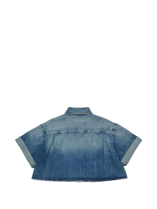 26SS [키즈] MM6 메종마르지엘라 셔츠 M60763MM07A M601 Blue - MM6 MAISON MARGIELA