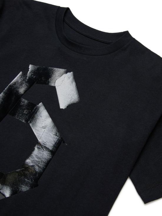 26SS [키즈] MM6 메종마르지엘라 티셔츠 M61021MM02Y M6900 Black - MM6 MAISON MARGIELA