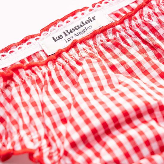  르 부두아르 로스앤젤레스 팬티 Leboudoirloangeles La Cecile Vichy - LE BOUDOIR LOS ANGELES