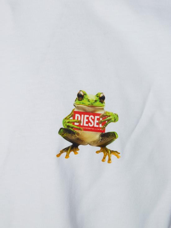 26SS 디젤 반팔 티셔츠 A216510PLAT 100 BIANCO - DIESEL