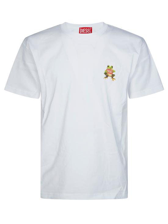 26SS 디젤 반팔 티셔츠 A216510PLAT 100 BIANCO