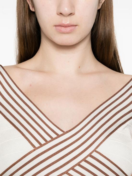 26SS 엘리자베타프랜치 미디 원피스 AM75S61E2 AQ6 White - ELISABETTA FRANCHI