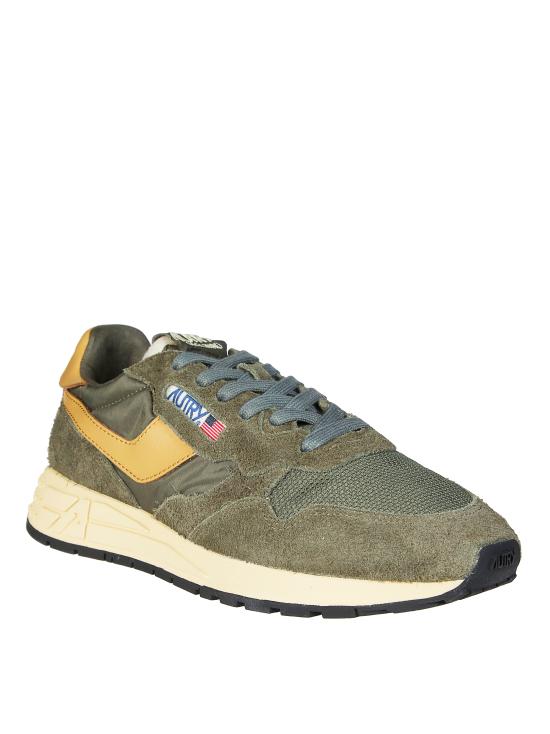 26SS 오트리 릴윈드 로우 나일론 스웨이드 스니커즈 WWLMUT44 KHATAFFY VERDE - AUTRY
