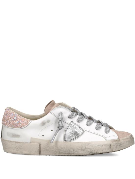 26SS 필립모델 스니커즈 PRLD VG06 Glitter blanc rose - PHILIPPE MODEL