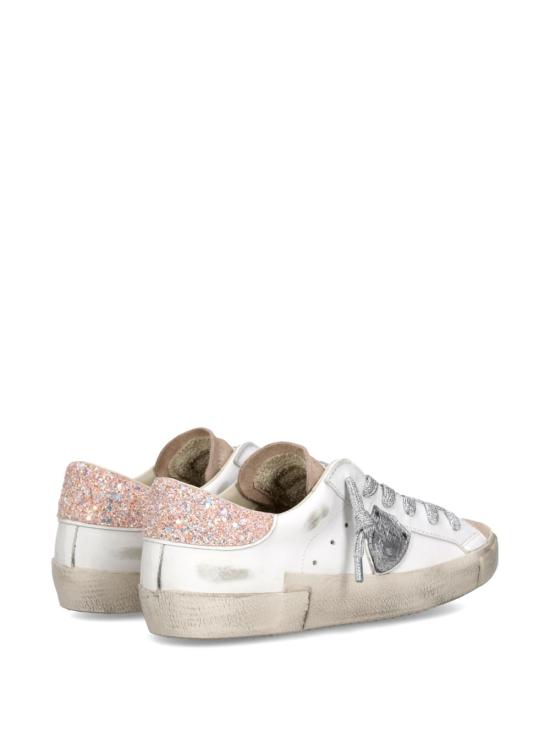 26SS 필립모델 스니커즈 PRLD VG06 Glitter blanc rose - PHILIPPE MODEL