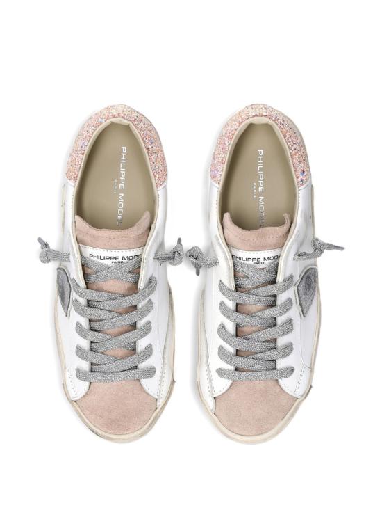 26SS 필립모델 스니커즈 PRLD VG06 Glitter blanc rose - PHILIPPE MODEL