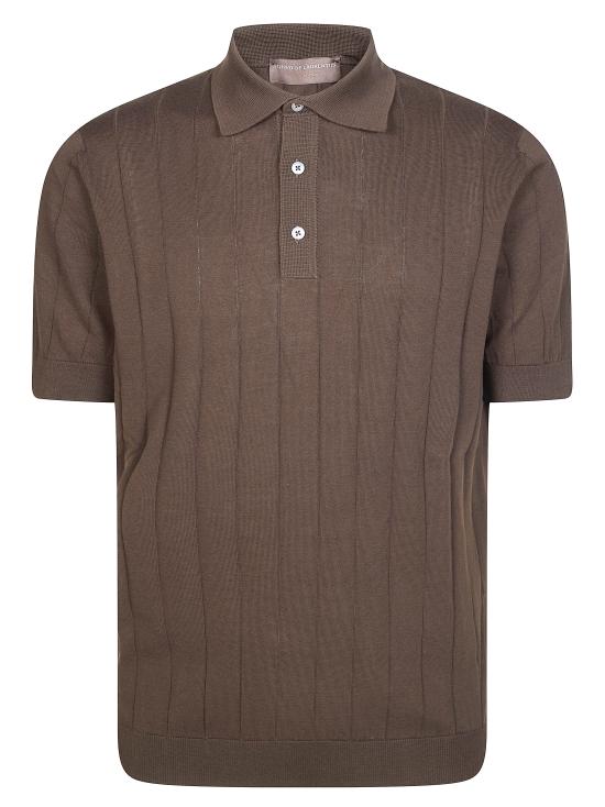 26SS 필리포 드 로렌티스 폴로 티셔츠 PL1MCCR14C 190 MARRONE