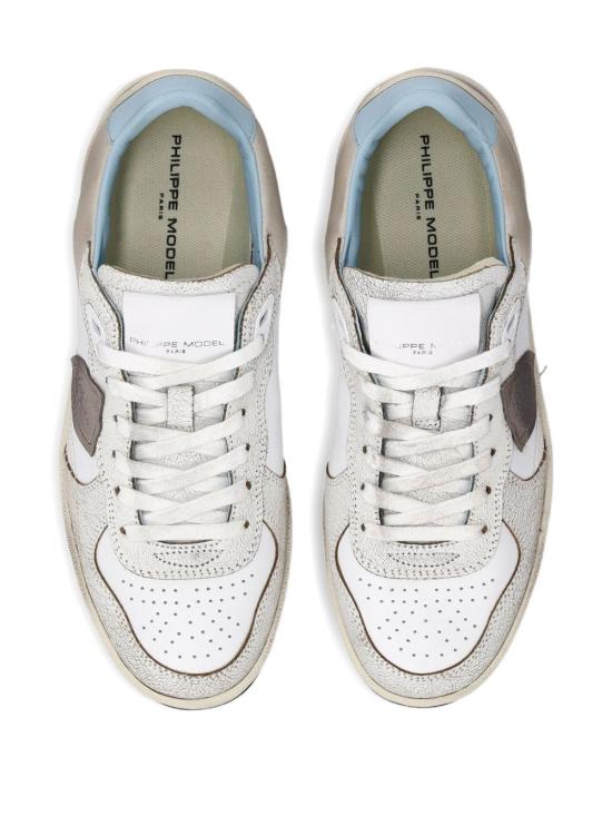 26SS 필립모델 스니커즈 PGLD VC02 Crackl blanc ciel - PHILIPPE MODEL