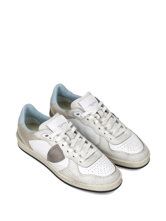 26SS 필립모델 스니커즈 PGLD VC02 Crackl blanc ciel - PHILIPPE MODEL