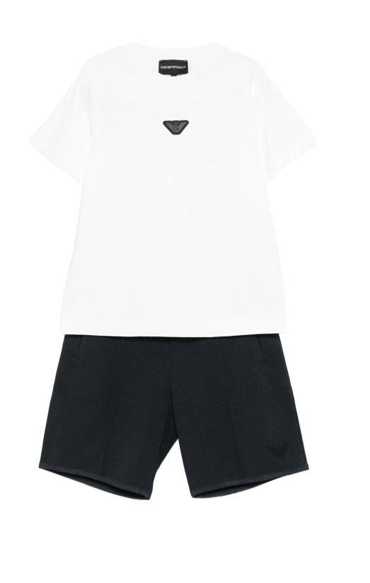 26SS [키즈] 알마니 캐주얼 세트 EB001621 AF13715 MZ825 White