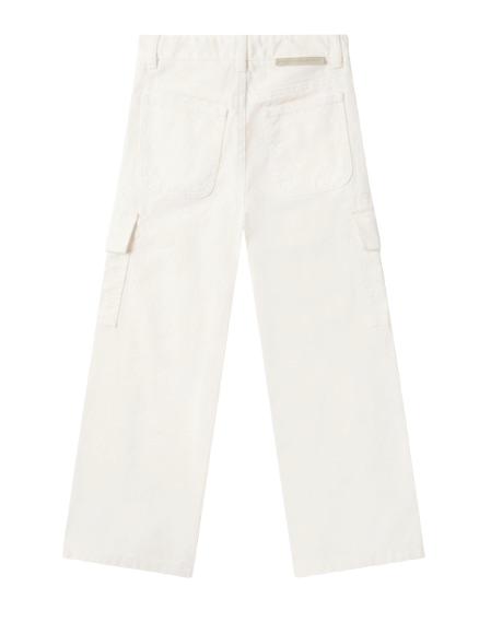 26SS [키즈] 스텔라 맥카트니 스트레이트 팬츠 TY6E60 Z2661 101 White - STELLA MCCARTNEY
