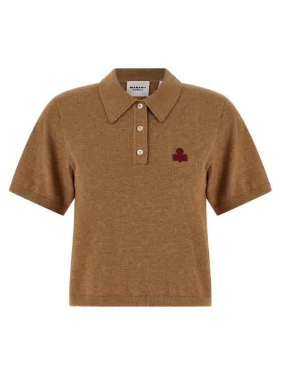 26SS 이자벨마랑에뚜왈 폴로 티셔츠 PU0849FAC1L17ECMGA Beige