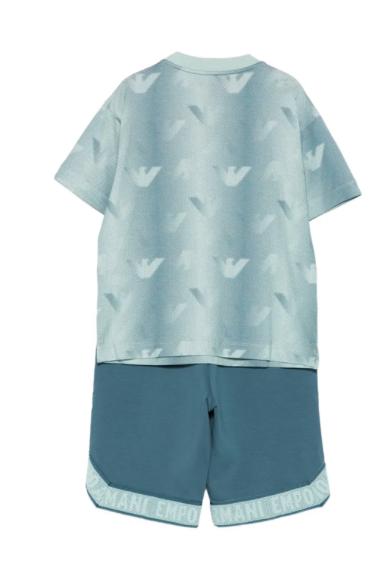 26SS [키즈] 알마니 캐주얼 세트 EB000959 AF24286 F7156 Blue - ARMANI