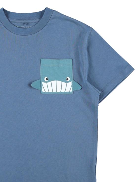 26SS [키즈] 스텔라 맥카트니 티셔츠 TY8Q51 Z043461B Blue - STELLA MCCARTNEY