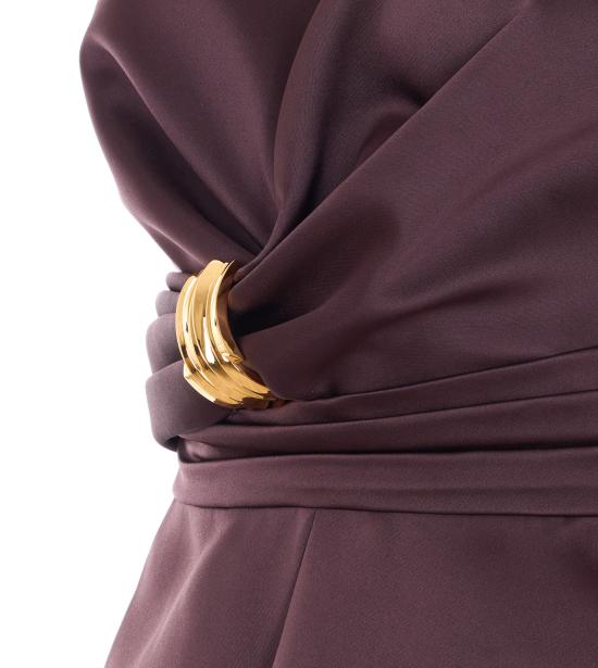 26SS 엘리자베타프랜치 미디 원피스 AB87261E2 644 Brown - ELISABETTA FRANCHI