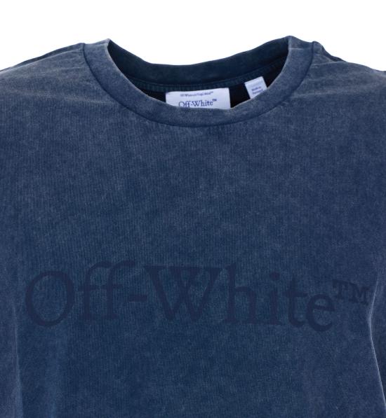 26SS 오프화이트 반팔 티셔츠 OMAC02FS26JER001 4001 Blue - OFF WHITE