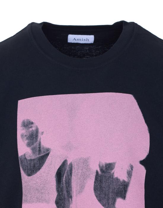 26SS 아미시 반팔 티셔츠 AMU144 CR5805690569 Black - AMISH