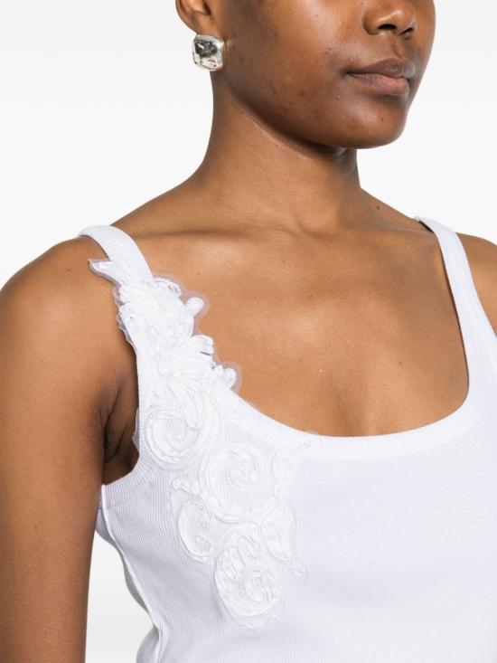 26SS 에르마노 피렌제 민소매 티셔츠 D48EL033 EG0MF010 White - ERMANNO FIRENZE