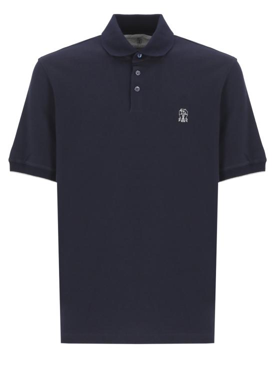 26SS 브루넬로 쿠치넬리 피케 폴로 셔츠 ME8548788 CK781 Blue