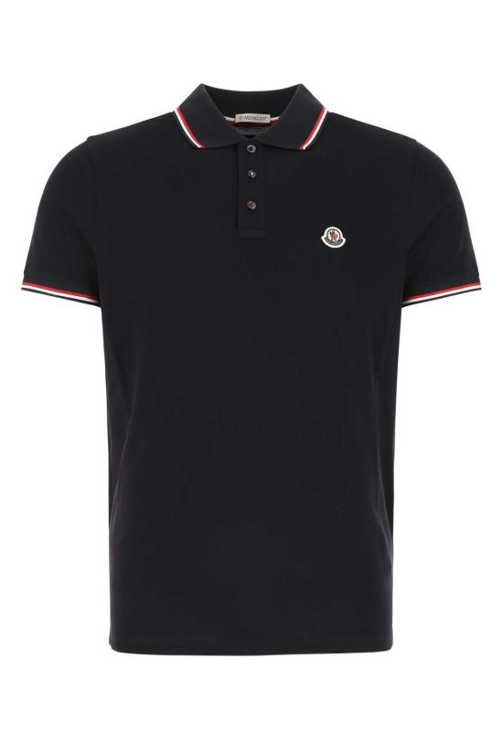 26SS 몽클레어 트리밍 코튼 피케 폴로 셔츠 8A703008455677X DARK BLUE DOM
