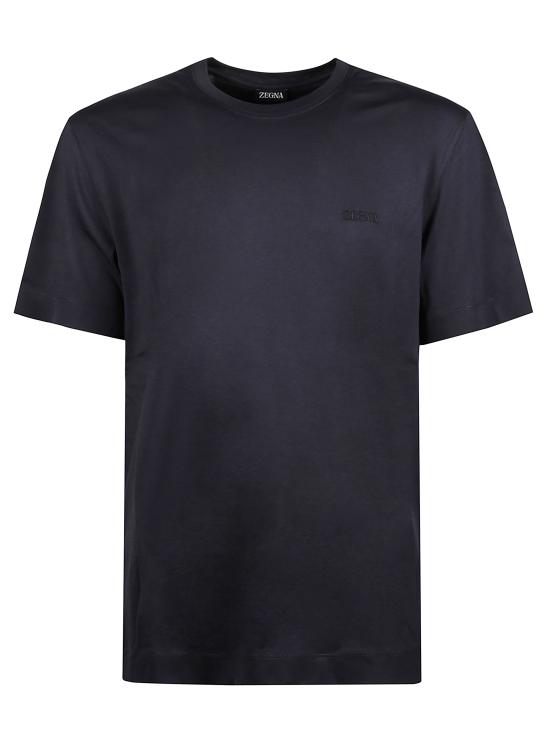 26SS 에르메네질도제냐 반팔 티셔츠 UH360A3H765B09 NAVY DOM