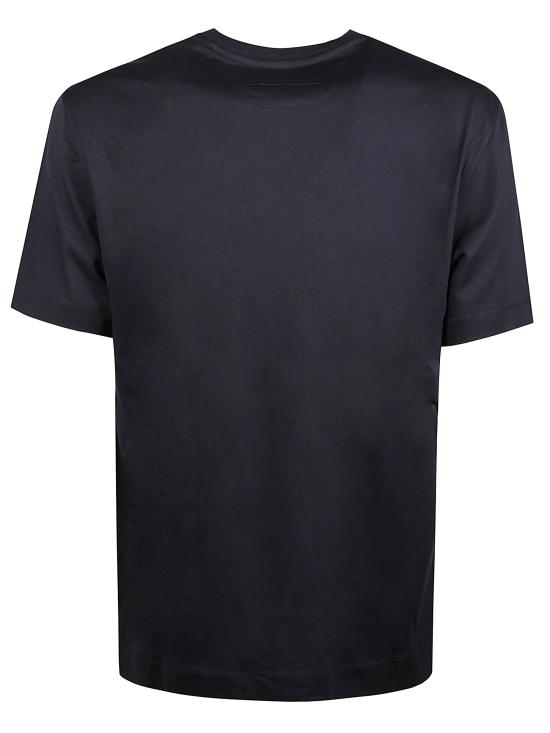 26SS 에르메네질도제냐 반팔 티셔츠 UH360A3H765B09 NAVY DOM - ERMENEGILDO ZEGNA