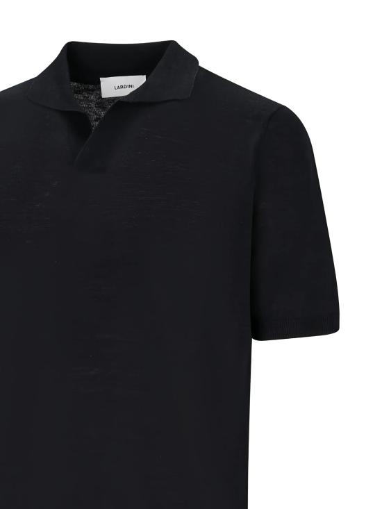 26SS 라르디니 폴로 티셔츠 PALPMC104 PA66022 999 BLACK DOM - LARDINI