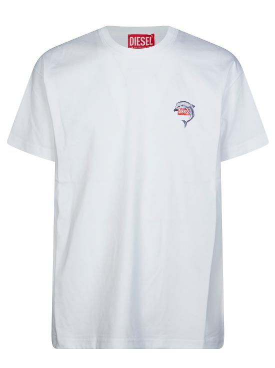 26SS 디젤 반팔 티셔츠 A216520PLAT 100 BIANCO