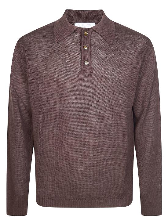 26SS 다니엘피에솔리 폴로 티셔츠 3082 33 MARRONE