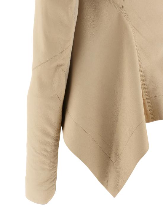 26SS 릭 오웬스 가죽 자켓 RP01F6743LBF138 Beige - RICK OWENS