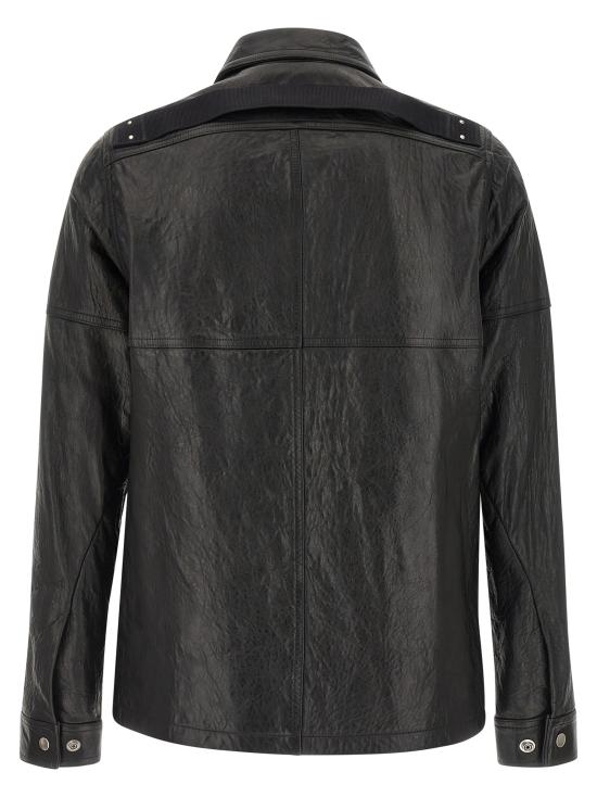 26SS 릭 오웬스 가죽 자켓 RU01F2764LBE09 Black - RICK OWENS