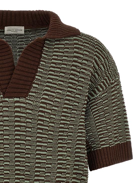 26SS 로베르토 콜리나 폴로 티셔츠 261MYA3502408 Brown - ROBERTO COLLINA