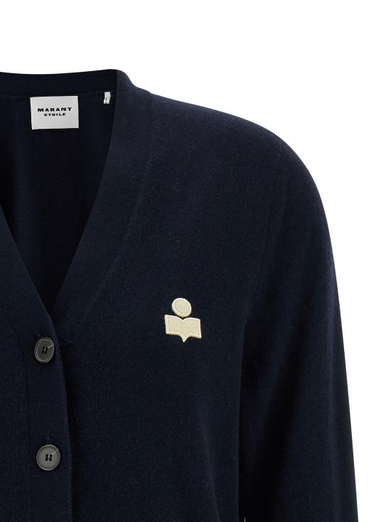 26SS 이자벨마랑에뚜왈 KARINA 카리나 V넥 가디건 CA0104FAC1L17E30MI Blue - ISABEL MARANT ETOILE