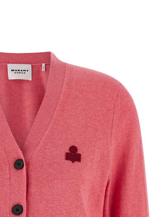 26SS 이자벨마랑에뚜왈 KARINA 카리나 V넥 가디건 CA0104FAC1L17EBGGA Pink - ISABEL MARANT ETOILE