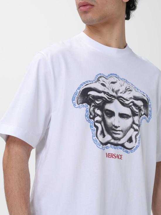 26SS 베르사체 반팔 티셔츠 10133021A16753 1W000 White - VERSACE