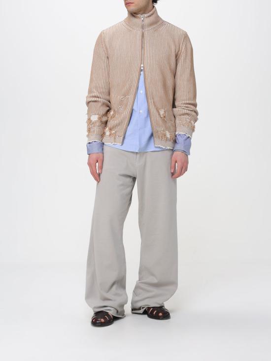 26SS MM6 메종마르지엘라 리브드 니트 카디건 SH0AM0077M13214 961 Camel - MM6 MAISON MARGIELA