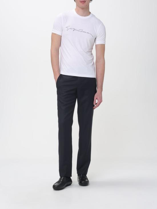 26SS 조르지오 아르마니 반팔 티셔츠 6GST56SJP4Z U090 White - GIORGIO ARMANI