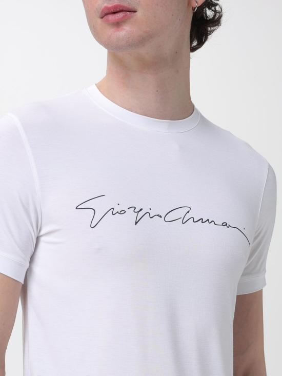 26SS 조르지오 아르마니 반팔 티셔츠 6GST56SJP4Z U090 White - GIORGIO ARMANI