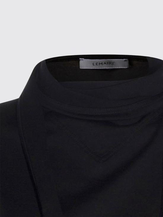 26SS 르메르 저지 숄더 티셔츠 TS0030LJ1018 BK999 Black - LEMAIRE