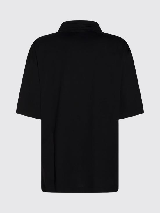 26SS 르메르 저지 숄더 티셔츠 TS0030LJ1018 BK999 Black - LEMAIRE