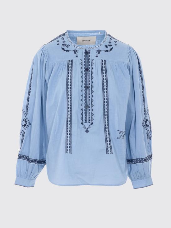 26SS 자딕앤볼테르 블라우스 WWSH02291 445 Blue - ZADIG & VOLTAIRE