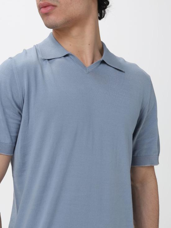 26SS 브루넬로 쿠치넬리 폴로 티셔츠 M29800145 CMM56 Gnawed Blue - BRUNELLO CUCINELLI