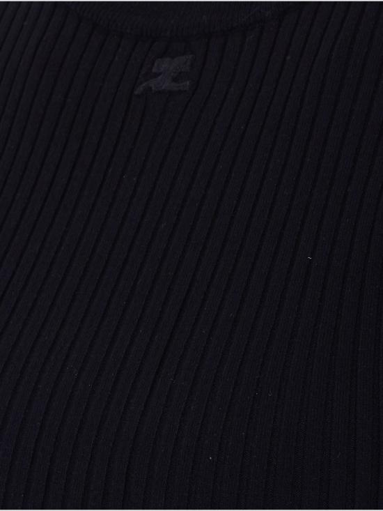 26SS 쿠레쥬 스웨터 126MPU267FI0001 9999 Black - COURREGES