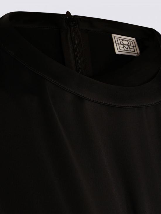 26SS 토템 롱 원피스 261WRD0330FB0546 001 Black - TOTEME