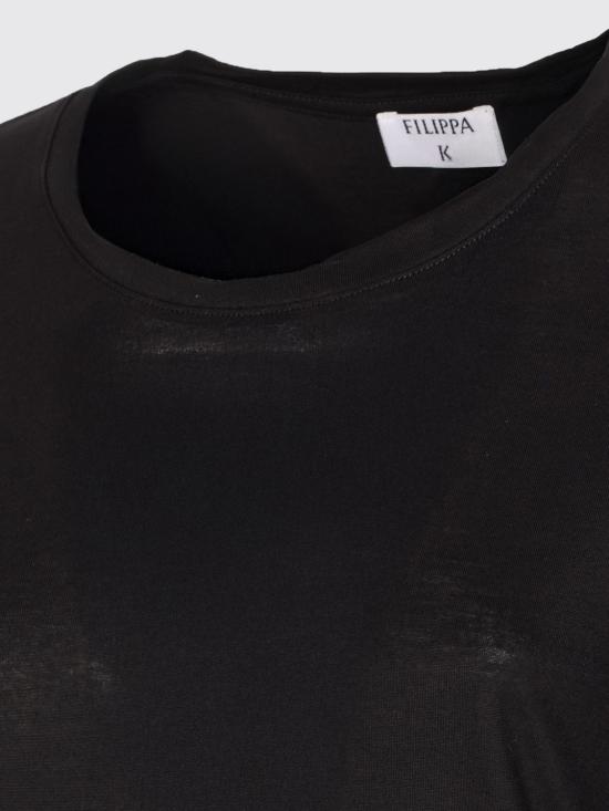 26SS 필리파 케이 반팔 티셔츠 28905 1433 Black - FILIPPA K