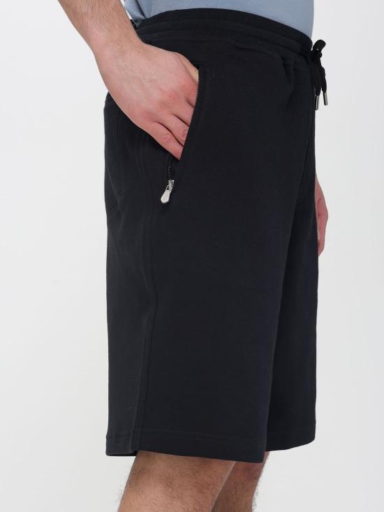 26SS 브루넬로 쿠치넬리 플리스 버뮤다 쇼츠 MW8633242G C101 Black - BRUNELLO CUCINELLI