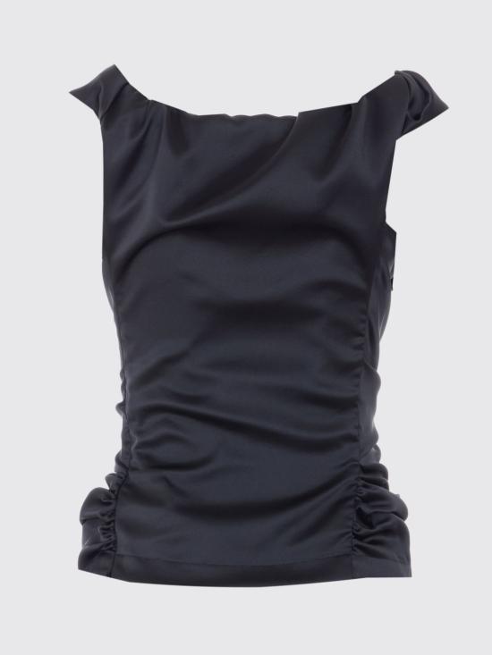 26SS 비비안웨스트우드 민소매 티셔츠 15050019W01CA N401 Black - VIVIENNE WESTWOOD